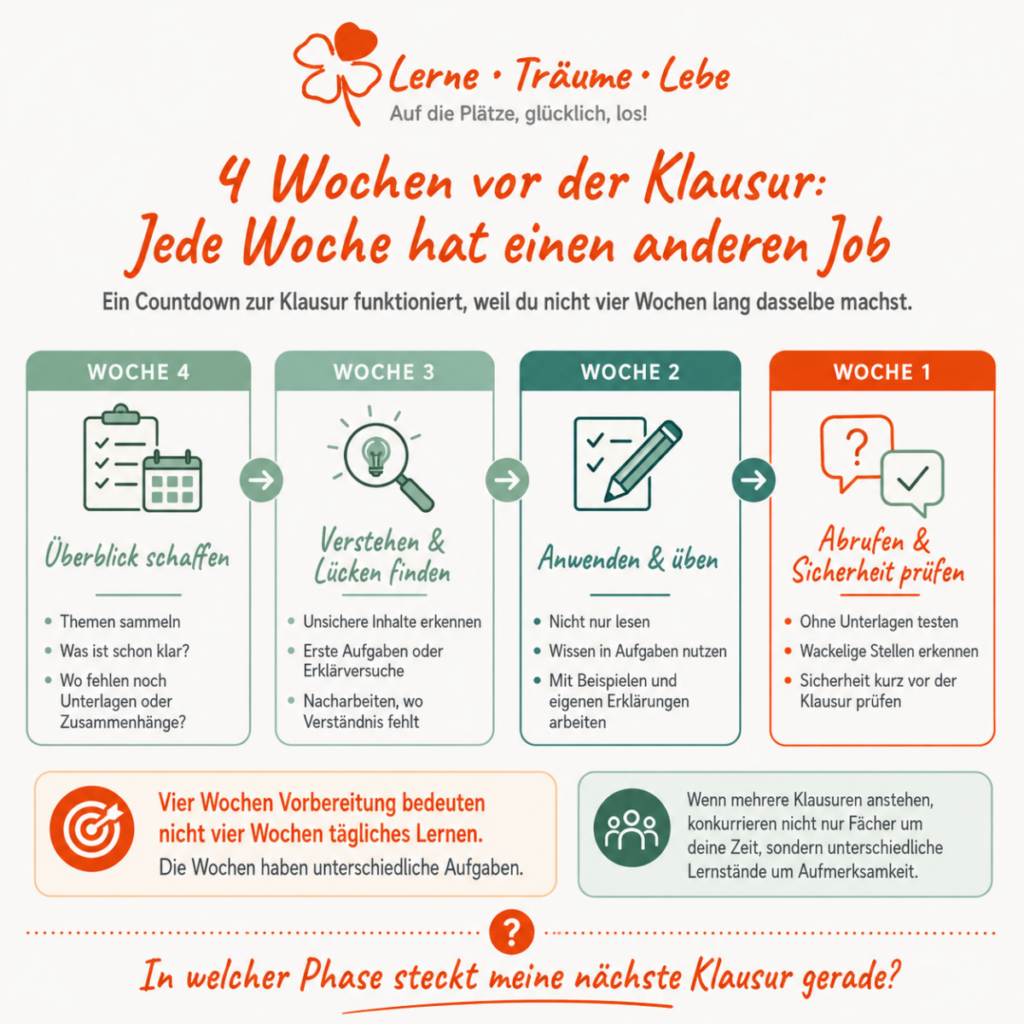 Ablauf für eine erfolgreiche Klausurvorbereitung