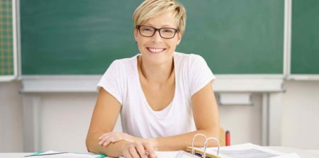 mental starke Lehrerin im Schulalltag