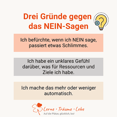 Drei gegen das Nein Sagen