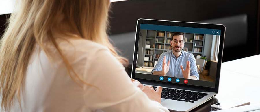 Coaching Zuhause am Laptop